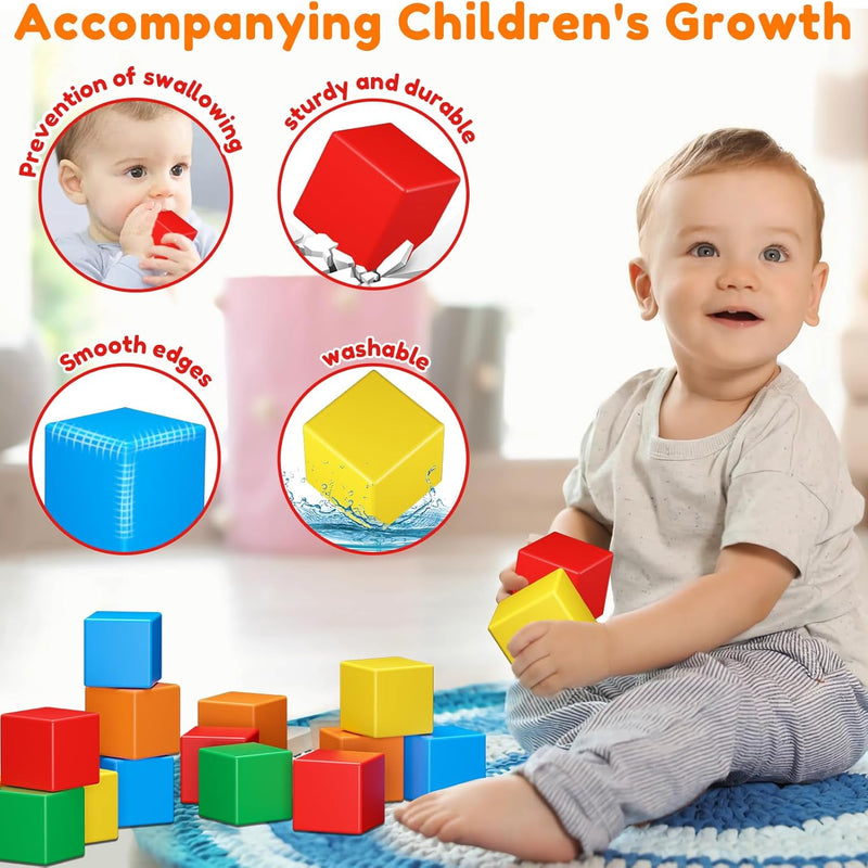 32PCS Magnetic Building Blocks for Toddlers Age 3-5, STEM Educational Sensory Toys for Kids Ages 3-8