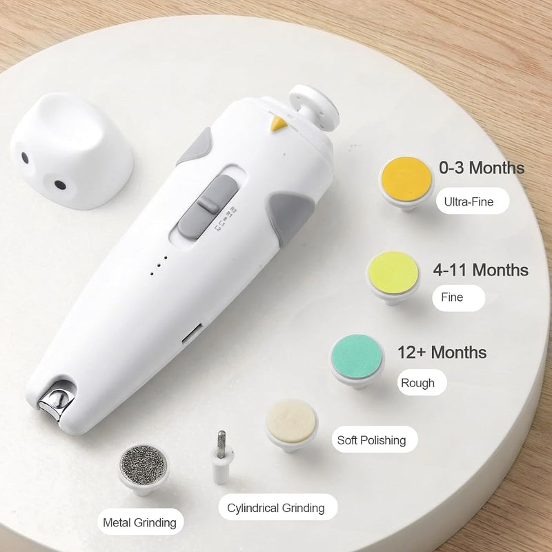 Lictin Baby Healthcare and Grooming Kit, 26 in 1 Electric Nail Trimmer Set | Safe Rechargeable Baby Nail File with Auto Light, Newborn Baby Safety Care Set for Newborn Infant Toddlers Boys Girls