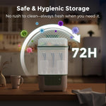 Momcozy New Modular Nesting 4 in 1 Compact Bottle Sterilizer and Dryer | Space-Saving Design, 6 Bottles Capacity, for Breast Pump Parts & Newborn Essentials, Drying Rack Included, for New Parents