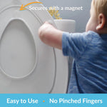Mayfair NextStep2 Toilet Seat with Built-In Potty Training Seat, Slow-Close, Removable that will Never Loosen, Elongated, White