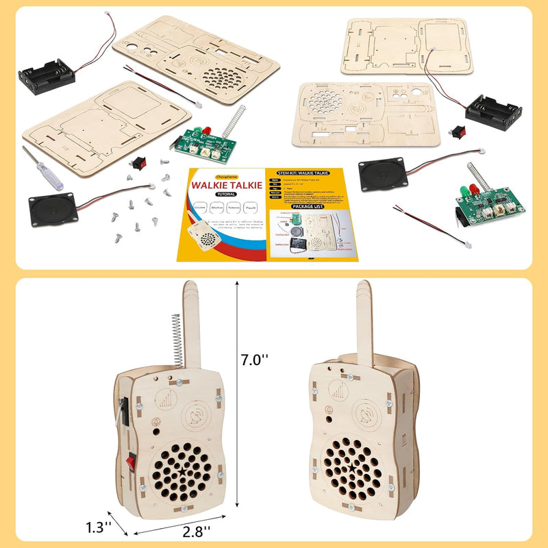 Build Your Own Walkie Talkies STEM Toys for Kids Age 8-12