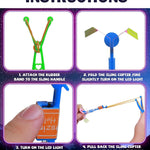 24 Sets LED Flying Toys Glow in the Dark Party Supplies for Kids 8-12, Birthday and Christmas Gifts