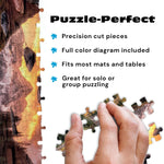 Buffalo Games Joshua Snow Maroon Lake Reflections 2000 Piece Jigsaw Puzzle - 38.5 x 26.5 in, Large - 2000 Piece Puzzles for Adults - Calming Solo Escape - Reference Poster Included