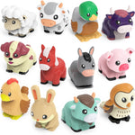 Tub Works Barnyard Mold-Free Bath Toys: Sealed, Soft & Squeezable Farm Animal Toys for Toddler Bath Time