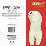 Multipet Lamb Chop Dog Plush Toy - Squeaky Toy for All Dogs - Extra Soft Plush - Stuffed Animal for Cuddling & Playing - Jumbo (24", Cream)