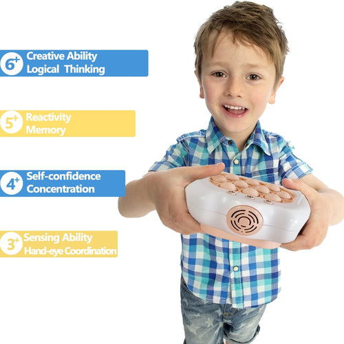 Intoypad Pop The Target! Handheld Speed Push Game Machine: Multiplayer Fun for Family, Sensory Fidget Toy