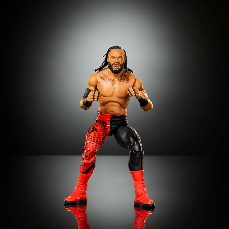 Mattel WWE Elite Action Figure & Accessories, Series #125 Set, 6-inch Collectible Jacob Fatu with 25 Articulation Points & Swappable Hands