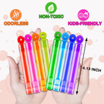32-pack mini bubble wands for kids, 4.2 inches, 8 colors, non-toxic, toddler-friendly party favor supplies