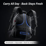 YOREPEK Large Laptop Backpack for Men, Heavy Duty Travel Backpack Carry On Flight Approved, 17 Inch College Work Bookbag, Water Resistant Business Backpack for Men Women, mochilas para hombres