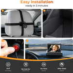 Itomoro Baby Car Camera, Easy Install, 1080p Clear View, Reliable Design | Night Vision with Rear-Facing Car Baby Monitor Built-in screen design 360° adjustable view car camera for baby