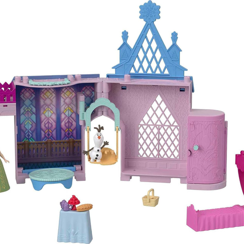 Mattel Disney Princess Toys, Moana Storytime Stackers Doll House with Moana Small Doll, 1 Animal Friend & 9 Accessories, Inspired by Disney Movie