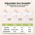 3pk Organic Swaddles for Newborns Girls, Boys & Hats (Nordic, 0-3M) | Soft Cotton Baby Sleep Sacks 0-3 Months, Breathable Baby Hats and Swaddles 0-3 Months, Newborn Essentials Must Haves
