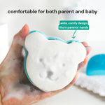 oogiebear Cradle Cap Brush Kit for Babies, 3 Piece Gentle Scalp Care Set | Sponge, Brush & Comb Set for Newborns, Infants & Babies, Soft Cradle Cap Remover, Baby Registry Essential