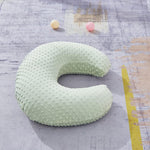 Nursing Pillow and Body Positioner with Premium Slipcover | for Breastfeeding for Baby Boys and Girls, Feeding Pillow with Breathable Comfortable Pillowcase (Green)