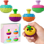 Silicone Thumb Rocker Fidget Toys for Kids Adults ,4PCS Stress Relief Sensory Toys for Autism ADHD Anxiety,Fun Textures Gadgets,Office Desk Toy,Stocking Stuffers for Women Men Teen Gifts