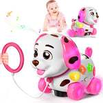 ToddlerCley Musical Puppy Toys for 1 Year Old Girl Gifts, 1st Birthday Girl Gift, Bilingual Learning Baby Toy 6-12-18 Months with Sound & Lights, Educational Toy for 1 Year Old Boy Present
