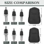 Travel Laptop Backpack 17 Inch, Sturdy Professional Travel Backpack for Men Women with LifetimeWarranty, Airline Approved Big Large Business Work College Computer Backpack, Black