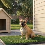 Powools Grass Pad for Dogs Potty - 3-Layer Reusable Dog Grass Pad with Tray, Washable Artificial Grasses Dog Potty Tray with Drainage Holes, Indoor & Outdoor Grass Pee Pad for Dogs, 30" x 20"