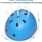 Bursun Kids Bike Helmet, Adjustable Toddler Helmet for Ages 2-14, Multi-Sport Helmet for Kids Boys Girls, Skateboard, Roller Skating, Bicycle Scooter