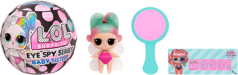 LOL Surprise Eye Spy Series Baby Sisters Dolls with Color Change Feature and Interactive Ball Packaging