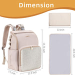 Stylish Baby Diaper Bag, Baby Bag with Changing Pad, Pacifier Case& Stroller Straps, Large Diaper Backpack Boy Girl, Water Resistant Travel Diaper Backpack for Mom Dad