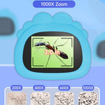 acoath kids handheld digital miniscope 1000x magnification portable 2.0 inch screen