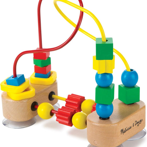 Melissa & Doug Wooden Bead Maze: Montessori-Inspired Sensory Toy for Babies and Toddlers