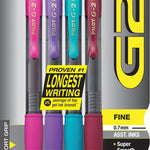 Pilot G2 Pens, Premium Refillable and Retractable Rolling Ball Gel Pens, Fine Point, 0.7mm, Black Ink, 4-Pack