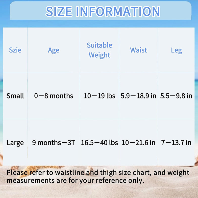 ALVABABY Swim Diapers 2pcs Reusable Baby Boy Swim Diaper 0-8 Months Adjustable Snap Washable Infant Toddler Swimming Diaper for Pool Beach & Swim Lessons – Waterproof PUL Leak-Proof UPF 30+ Small Size