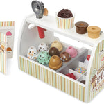 melissa & doug wooden scoop & serve ice cream counter pretend play store