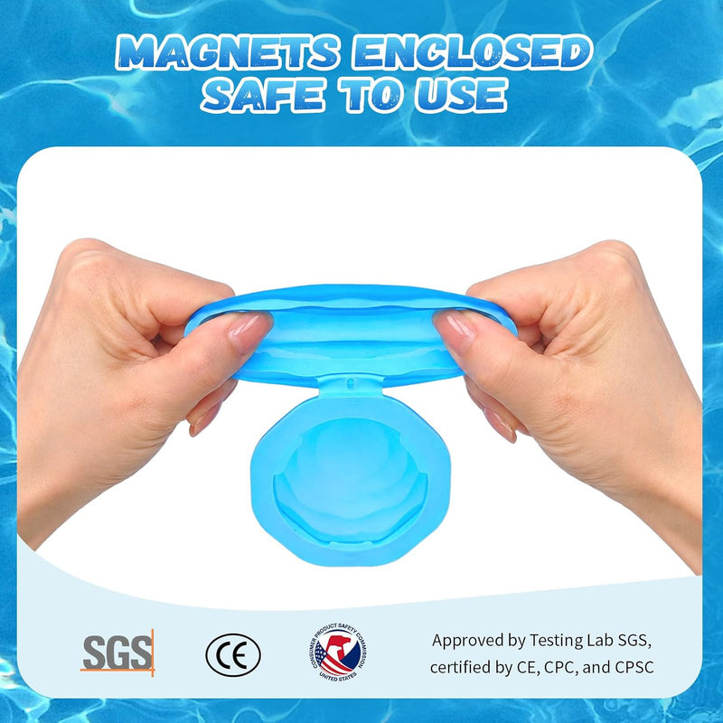 12 PCS Reusable Water Balloons, Self-Sealing Refillable Magnetic Water Balls, Pool Beach Water Toys for Boys and Girls, Outdoor Summer Toys for Kids Ages 3+