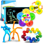 Sensory Travel Toys for Toddlers Kids Autism 6PC Airplane Car Travel Activities Toy Road Trip Essential Autistic ADHD Fidget Classroom Must Have Easter Basket Stuffers for Kid 3 4 5 6 7 8
