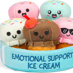 Emotional Support Dumplings by Relatable, Cuddly Stuffed Animals and Toys, Squishy Toys and Plushies, Great Gift Ideas for Loved Ones of All Ages, Includes 5 Plushies with Carrying Basket