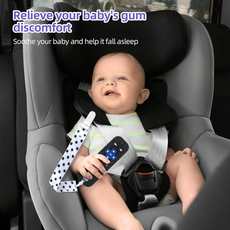 Chuya Baby Teether Toy, Food-Grade Silicone, 3-24 Months, TV Remote Control Shape, Teething Relief for Infants
