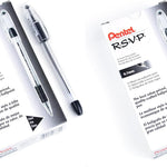 Pentel RSVP Ballpoint Pen, Fine Line, (0.7mm), Black Ink (BK90-A) (Pack of 1, 12 Count Total)