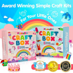 Mumaloo Arts and Crafts Kit for Kids – 10 Projects Ages 4–8 | No-mess craft box for girls & boys | Preschool homeschool art supplies | Educational gift | 3 4 5 6 7 8 year old toddler