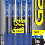 Pilot G2 Premium Gel Roller Pens, Fine Point 0.7 mm, Blue Ink Pens Fine Point, Pack of 5 - Ideal for School, Journaling, and Office Writing