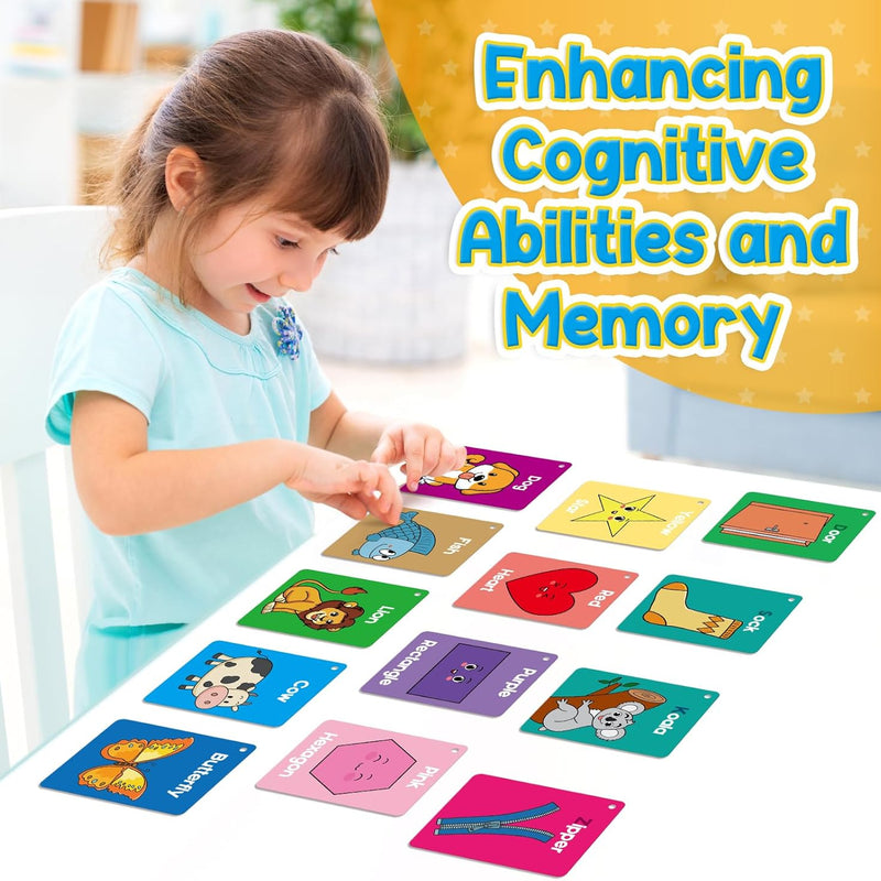 Torlam Toddler Flash Cards, Learning Alphabet, Numbers, Shapes, Colors, Animals, and More