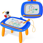 Kikidex Dark Blue Magnetic Drawing Board for Toddler Girls 1-2 Years Old Doodle Learning Toy