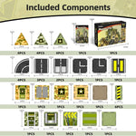 GobiDex Magnetic Tiles Expansion Pack for Kids 3-8, Army Building Blocks with STEM Learning and Sensory Play