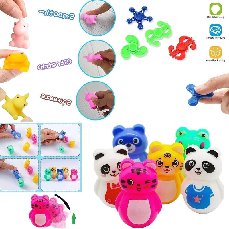 Mivanlin 117-Pc Party Favor Set: Pop Fidget Toys, Treasure Box Prizes, Pinata Fillers