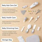 Lictin Baby Healthcare and Grooming Kit, 26 in 1 Electric Nail Trimmer Set | Safe Rechargeable Baby Nail File with Auto Light, Newborn Baby Safety Care Set for Newborn Infant Toddlers Boys Girls