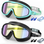 VegoVia 2 Pack Kids Swim Goggles Anti-Fog Wide View | UV Protection Swimming Goggles for kids 6-14 8-12 3-15 Youth Boys Girls Toddler