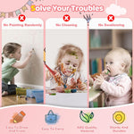 Kikidex Soft Pink Magnetic Drawing Board for Toddler Girls 1-2 Years Old Doodle Learning Toy