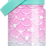 Bow Kids Water Bottle With Straw Lid 12oz Insulated Stainless Steel, Travel Tumbler, Pink Bow Gifts For Girls, Birthday, Christmas, Back To School