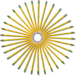 Ticonderoga Wood-Cased Pencils, Pre-Sharpened, 2 HB Soft, Yellow, 240 Count
