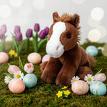 The Petting Zoo Floppy Horse Stuffed Animal Plushie, Gifts for Kids, Wild Onez Wildlife Animals, Horse Plush Toy 8 inches