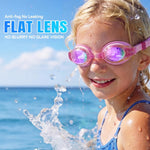 Aegend 2 Pack Kids Goggles, Swimming Goggles for Kids Age 4-16 Boys and Girls Youth, Anti-Fog Waterproof Anti-UV Pool Goggles