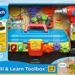 VTech Learning Drill and Toolbox for Toddlers, Includes Electronic Fix-it Tray and Working Drill, Ages 3+