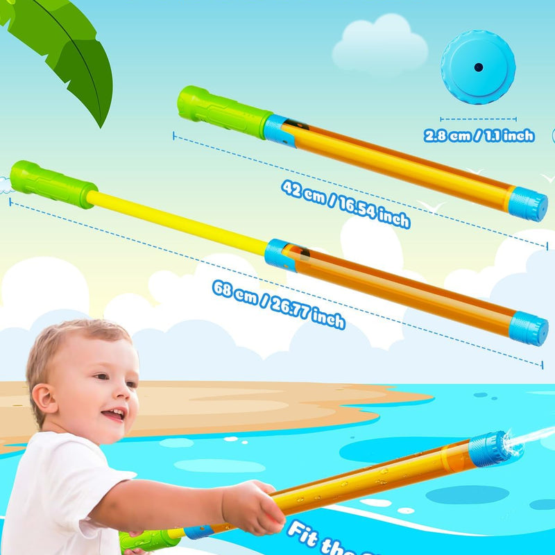 Water Gun Squirt Toys for Kids Adults Shoot Up to 40 Feet 18 Pack | Outdoor Super Blaster, for Age 3-4-5-8-12 Bulk, Fun Water Squirter for Swimming Pool Beach Summer Outside Party Games